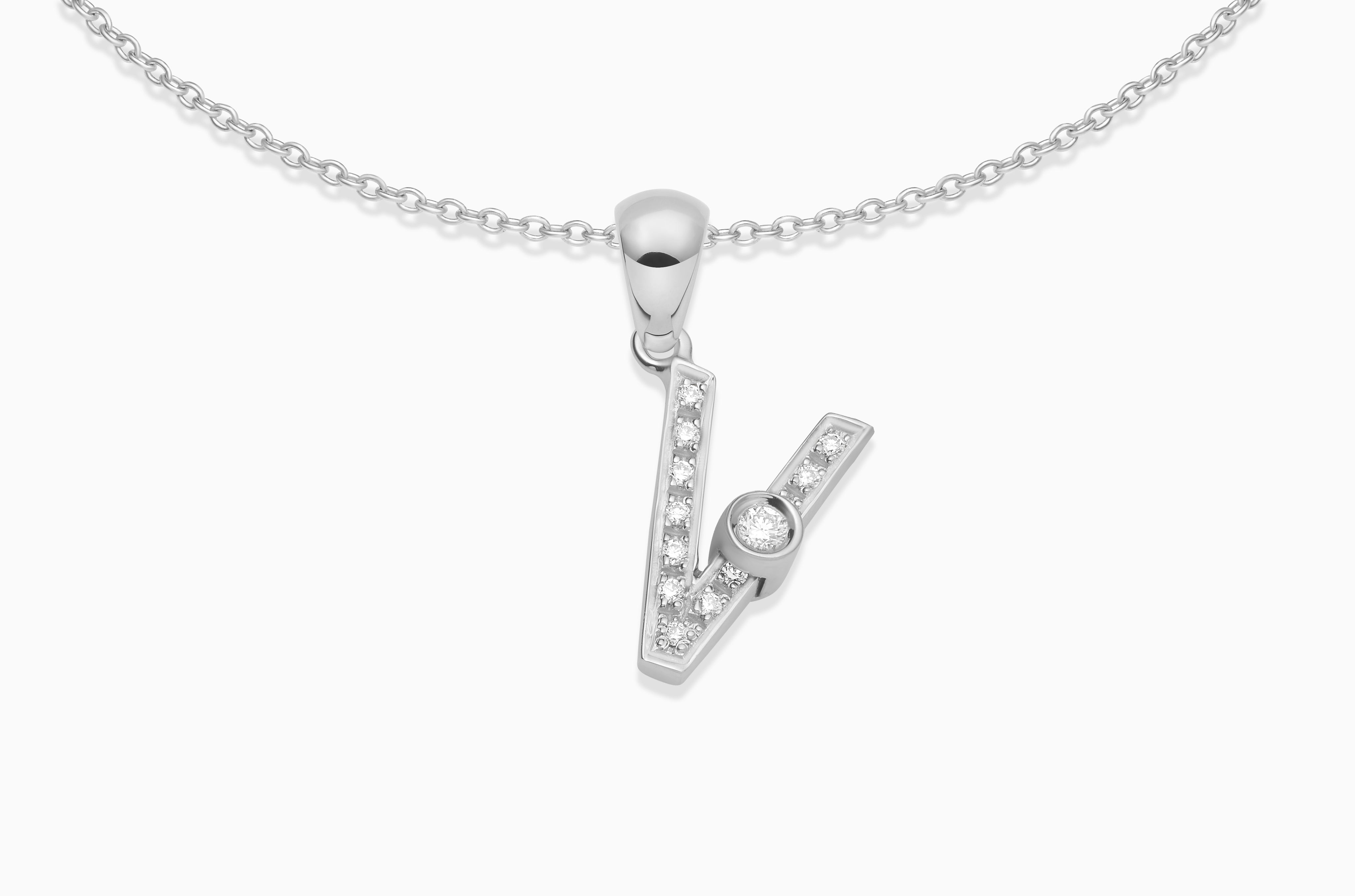 Joujou Diamond A-Z Necklace