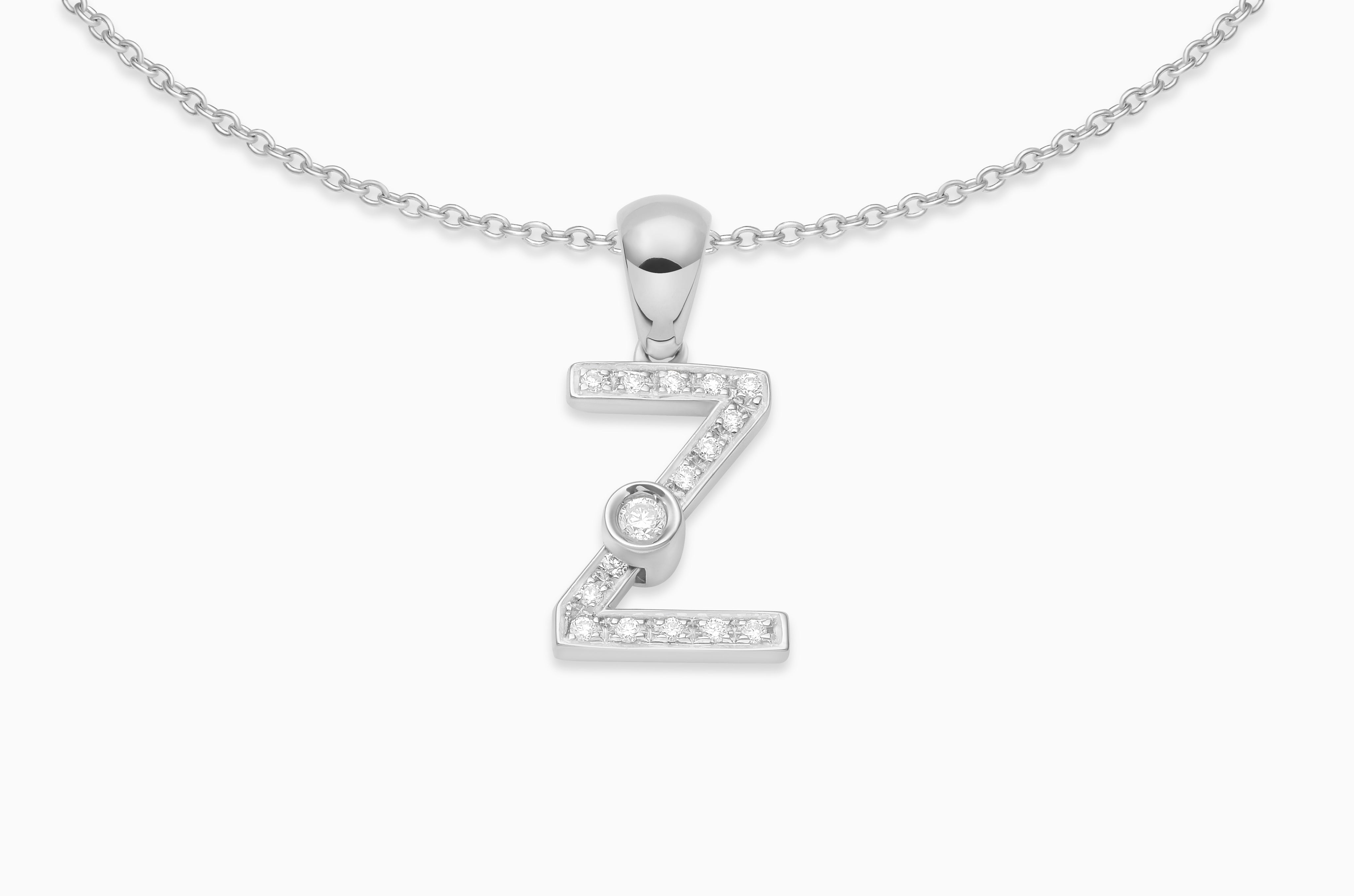 Joujou Diamond A-Z Necklace