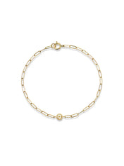 Classique Birthstone Paperclip Bracelet
