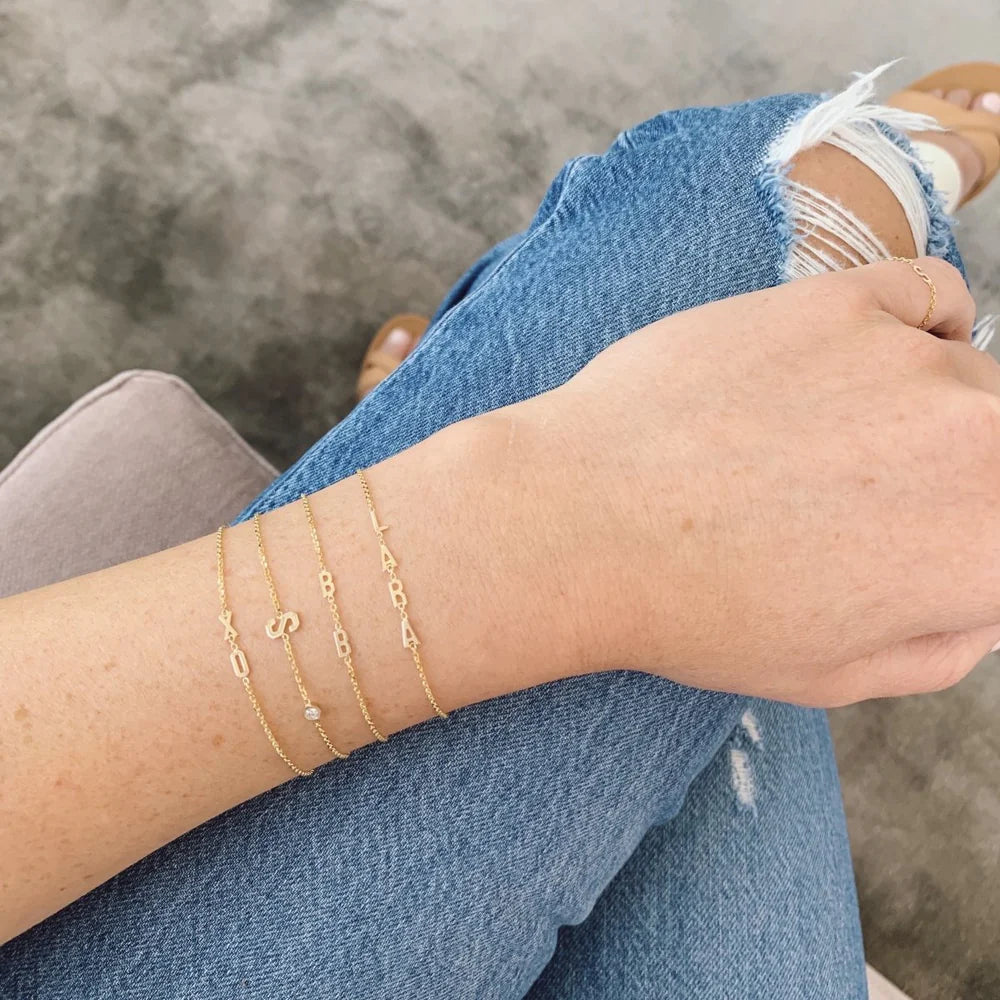 Mini 2025 letter bracelet