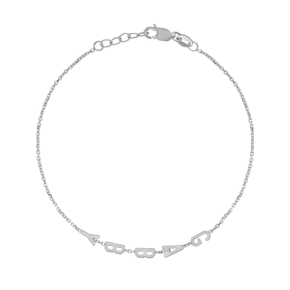 Mini Mini Letter Bracelet