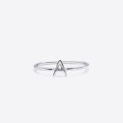 Sterling Silver Stackable Initial Ring