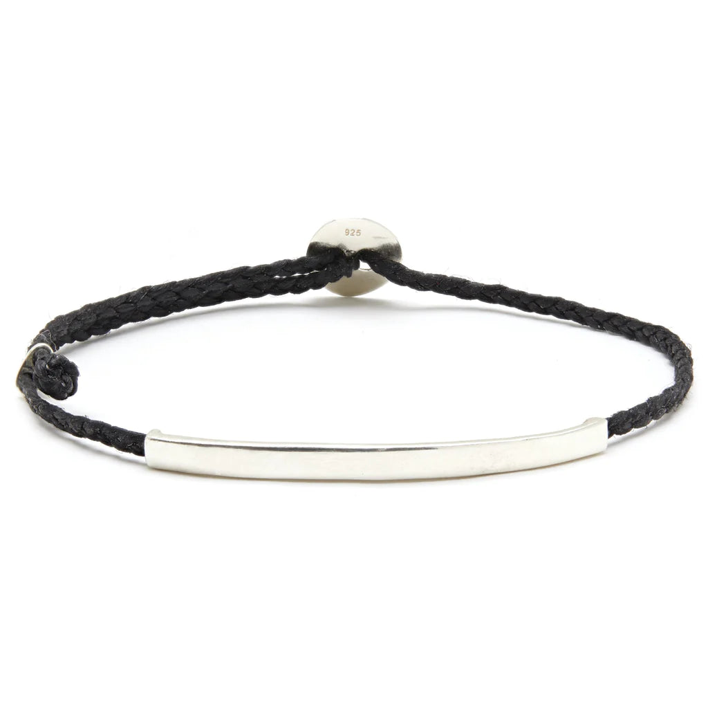 Men's Personalized ID Signature Bracelet Black