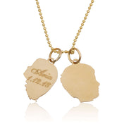 Gold Child Silhouette Charm