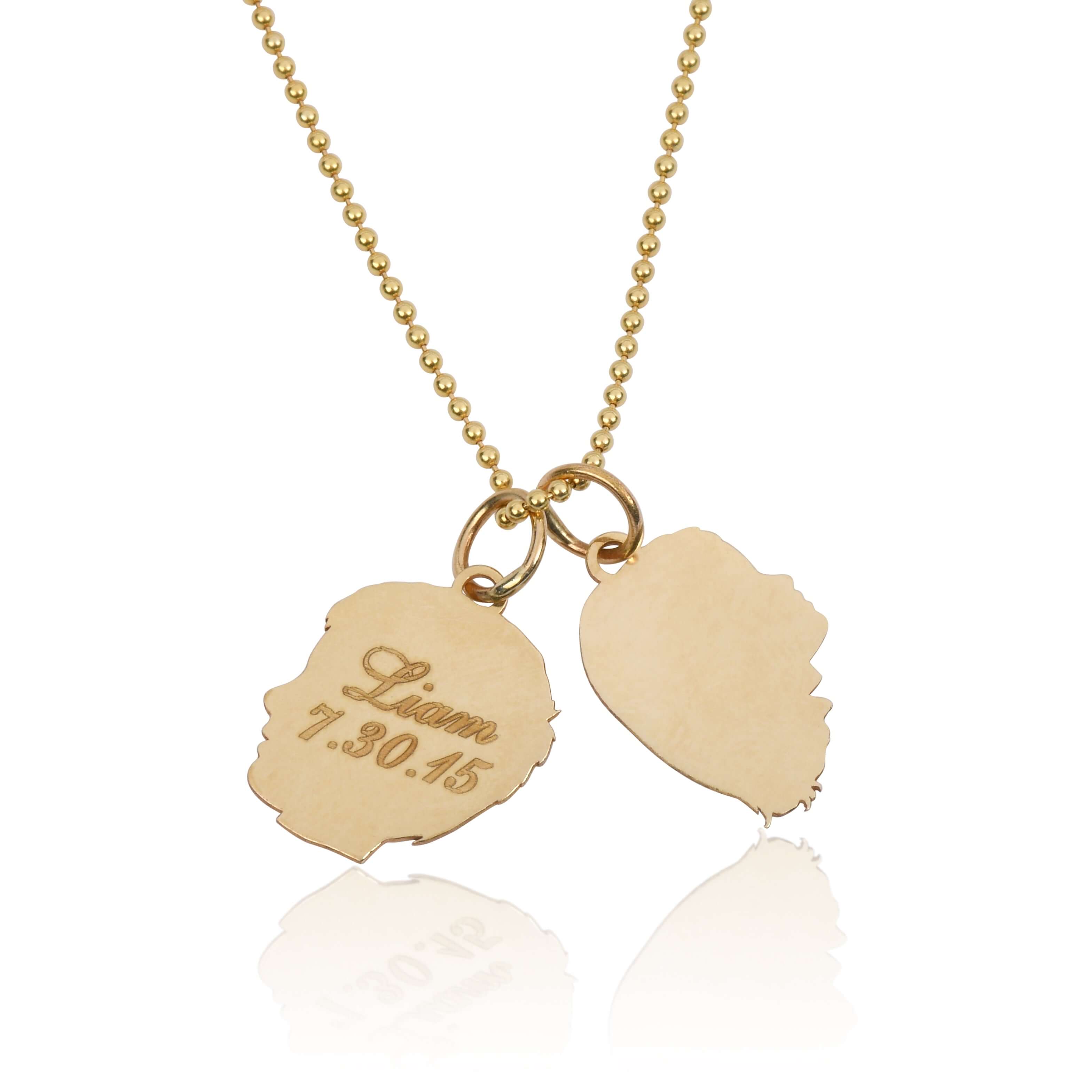 Gold Child Silhouette Charm