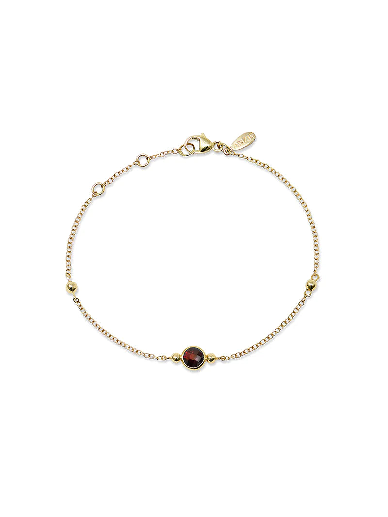 Bonheur Birthstone Bracelet Gold