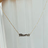 Personalized Gothic Nameplate Necklace