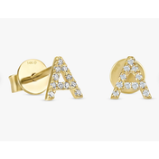 Pavé Initial Earring