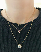 Gemstone Heart Necklace