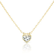 Gemstone Heart Necklace