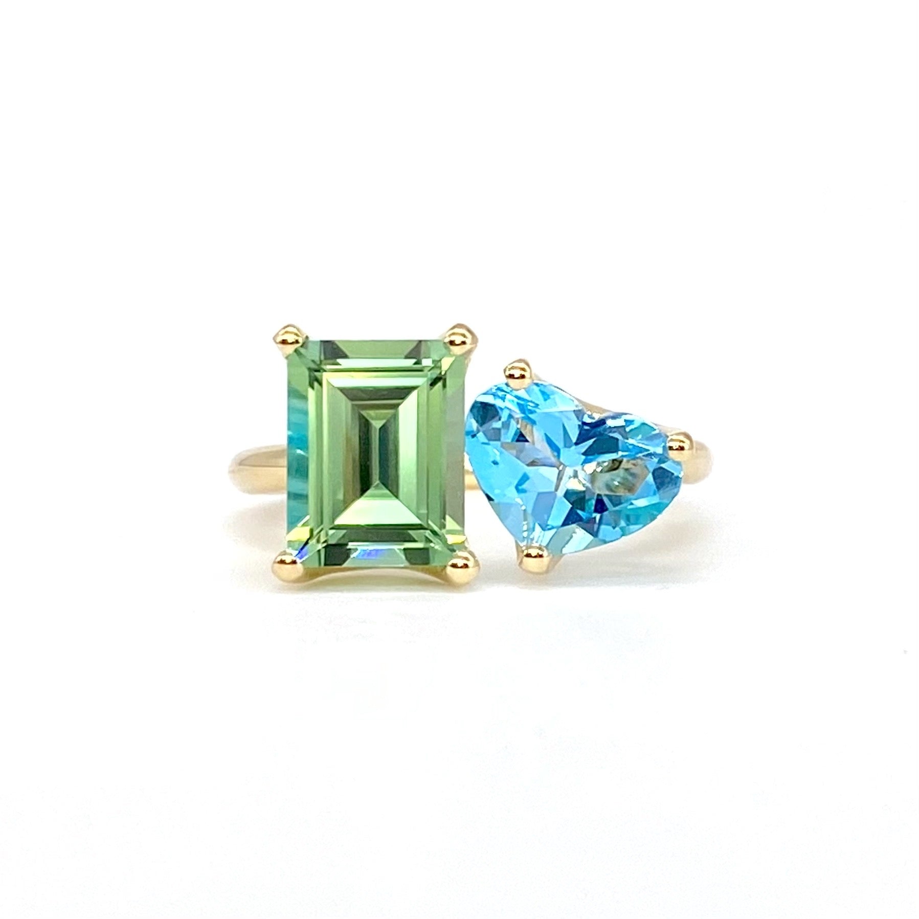 2 Stone Gemstone Ring