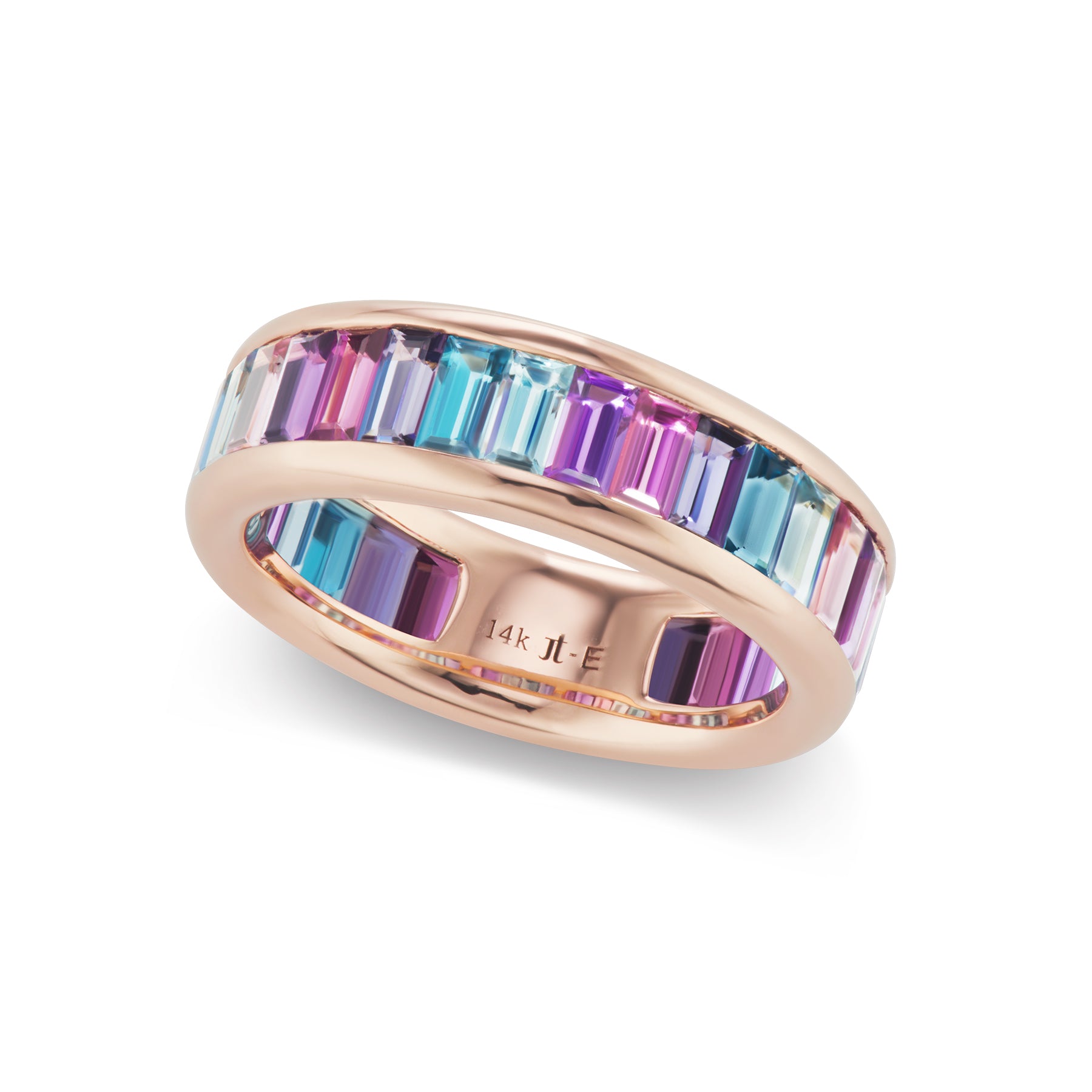 Baguette Ombre Gemstone Band