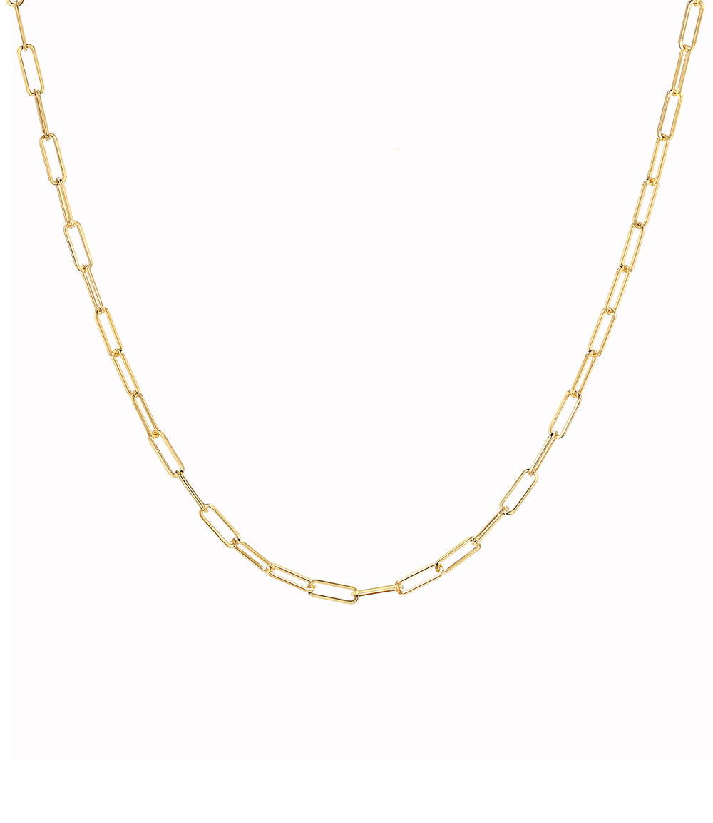 Gold Paperclip Chain