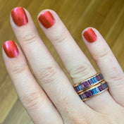 Baguette Ombre Gemstone Band