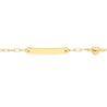 Gold Kids Nameplate Bracelet with Heart